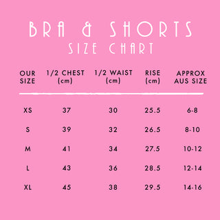 Mauve Neo-Retro Bra and Shorts Set