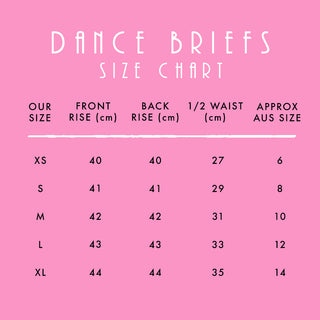 Roll Top Fancy Dance Briefs in Pink